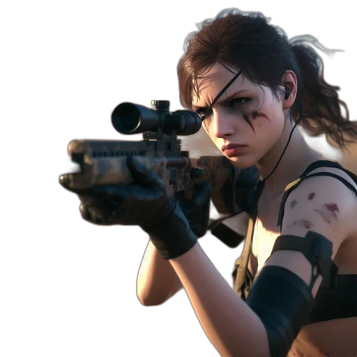 weapon, concept art, cyberpunk, photorealistic transparent PNG cut-out