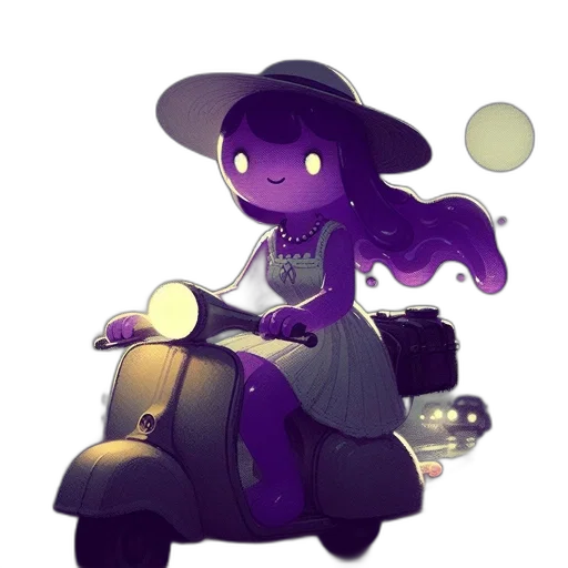 hat, robot, dress, staff transparent PNG cut-out