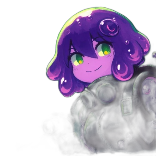 creature, robot, mask, hair transparent PNG cut-out