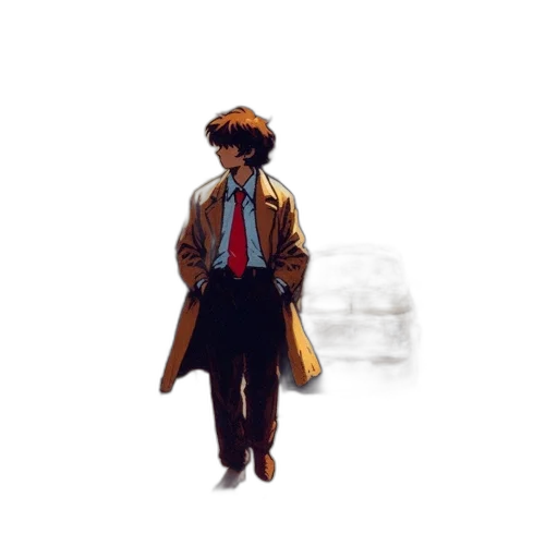 jacket, staff, hat, face transparent PNG cut-out