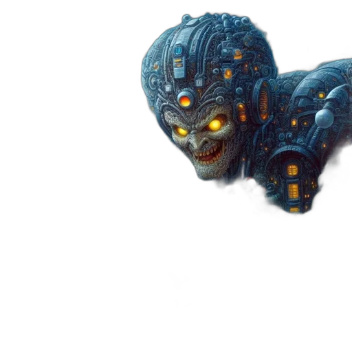 robot, mask, creature, face transparent PNG cut-out