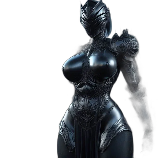 dress, mask, concept art, 3d render transparent PNG cut-out