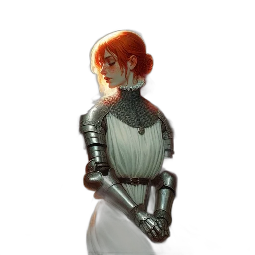 dress, robot, staff, sword transparent PNG cut-out