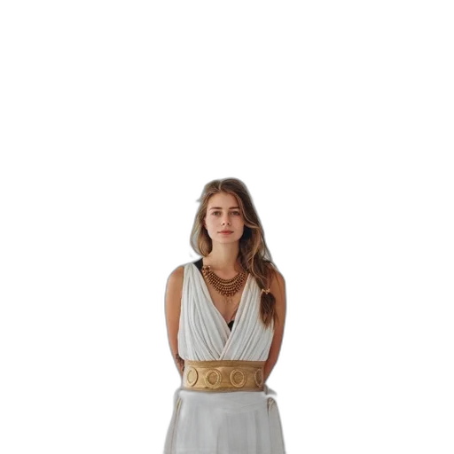 dress, jewelry, crown, 3d render transparent PNG cut-out