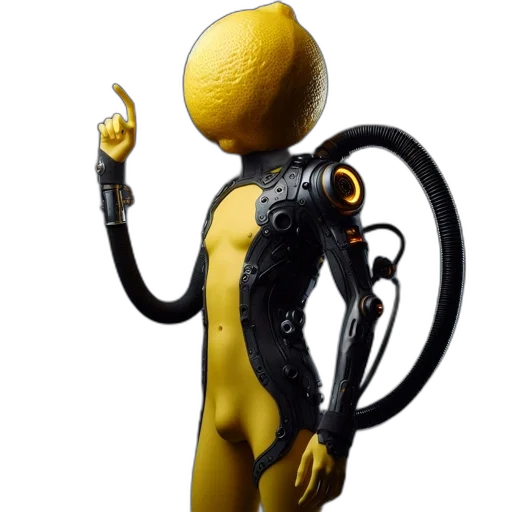 robot, staff, creature, mask transparent PNG cut-out