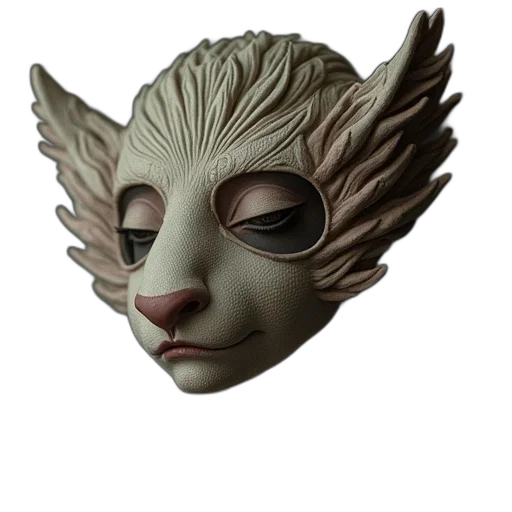 mask, face, creature, staff transparent PNG cut-out
