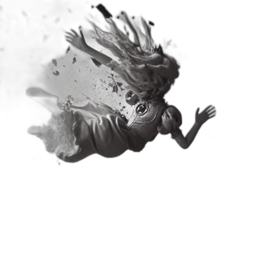 dragon, creature, hair, animal transparent PNG cut-out