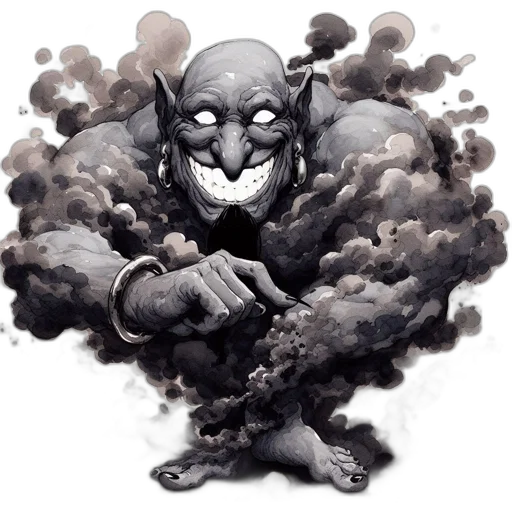 mask, creature, comic book art, concept art transparent PNG cut-out