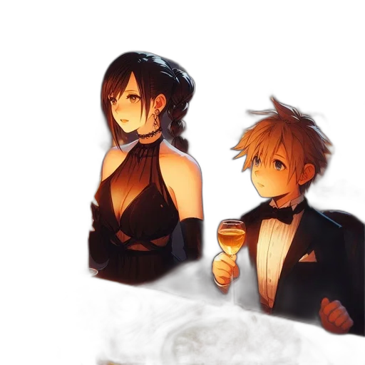 dress, concept art, pixel art, anime transparent PNG cut-out