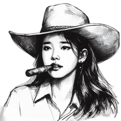 hat, staff, face, photorealistic transparent PNG cut-out