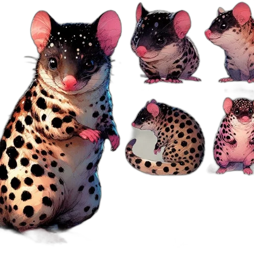 animal, creature, concept art, 3d render transparent PNG cut-out