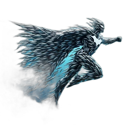 dragon, sword, staff, fantasy art transparent PNG cut-out