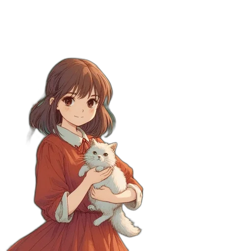 dress, animal, staff, creature transparent PNG cut-out