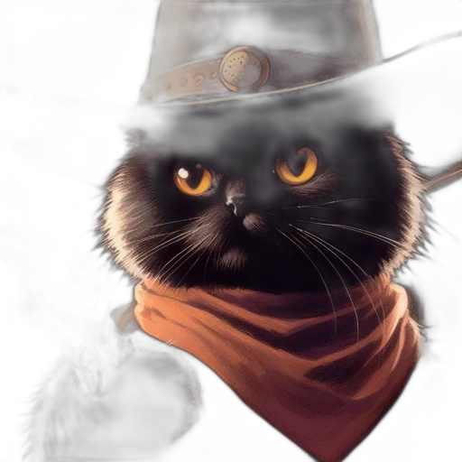 hat, animal, staff, face transparent PNG cut-out