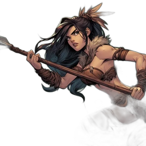 staff, sword, weapon, fantasy art transparent PNG cut-out