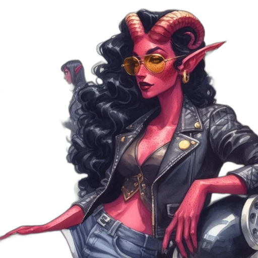 concept art, fantasy art, comic book art, cyberpunk transparent PNG cut-out