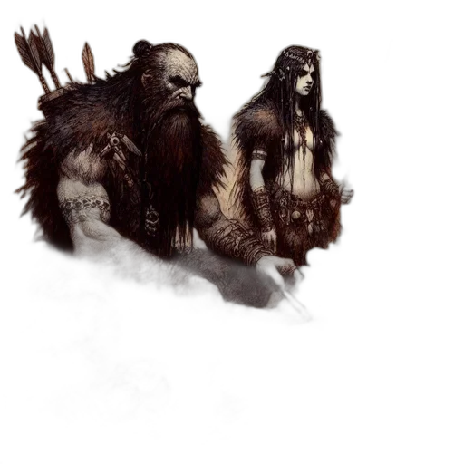 creature, fantasy art, concept art, comic book art transparent PNG cut-out