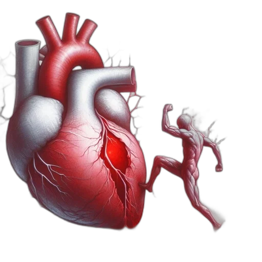 3d render, concept art, photorealistic, anatomically transparent PNG cut-out