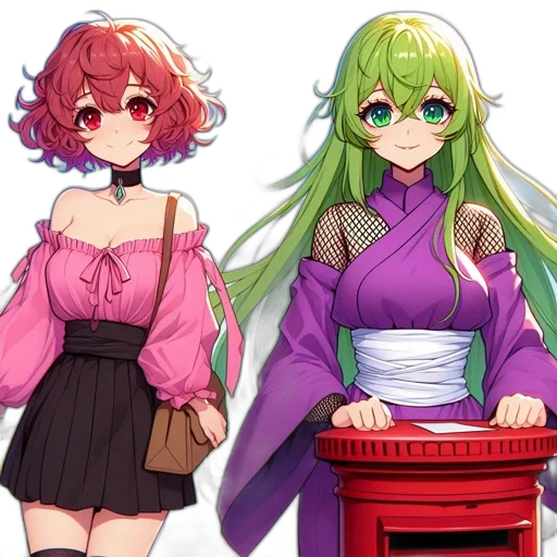 dress, anime, pixel art, concept art transparent PNG cut-out