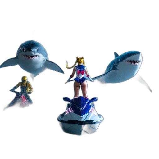 staff, 3d render, concept art, vaporwave transparent PNG cut-out