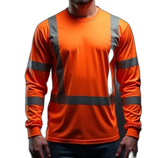 jacket, staff, 3d render, cyberpunk transparent PNG cut-out