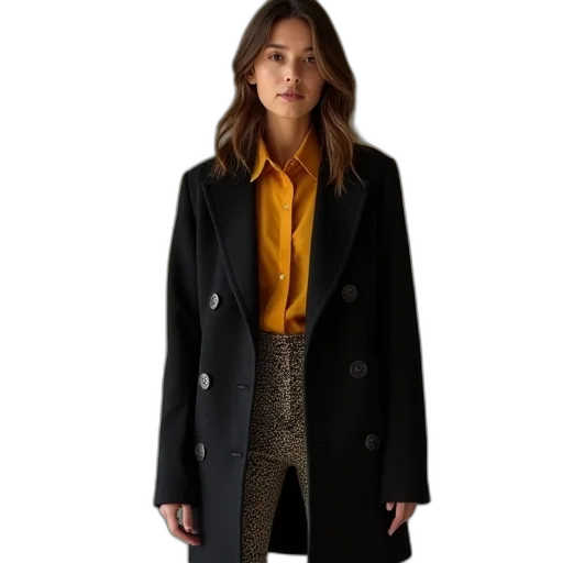 jacket, dress, staff, dark transparent PNG cut-out