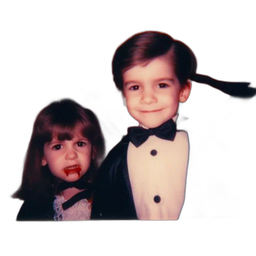 hair, two, young, children transparent PNG cut-out