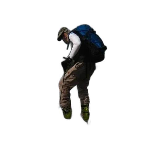 jacket, staff, shoes, hat transparent PNG cut-out