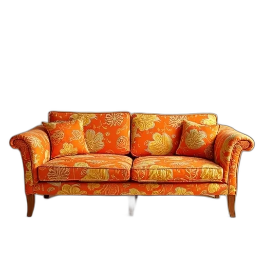 furniture, 3d render, photorealistic, golden transparent PNG cut-out