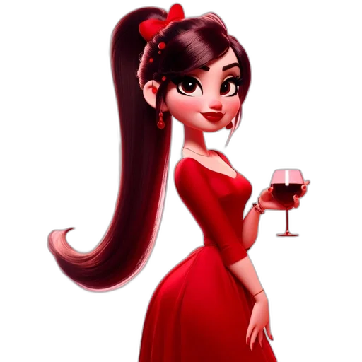 dress, cartoon, concept art, 3d render transparent PNG cut-out