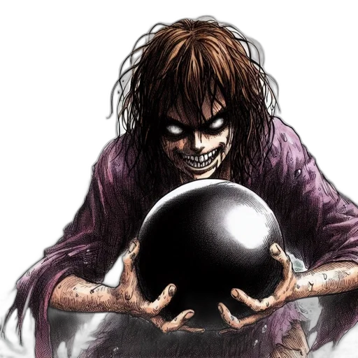 comic book art, concept art, photorealistic, ominous transparent PNG cut-out