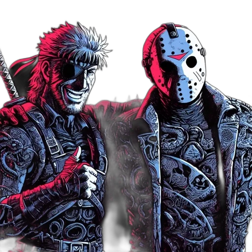 mask, concept art, comic book art, fantasy art transparent PNG cut-out