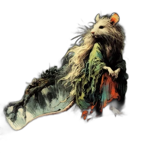 creature, animal, dragon, hair transparent PNG cut-out
