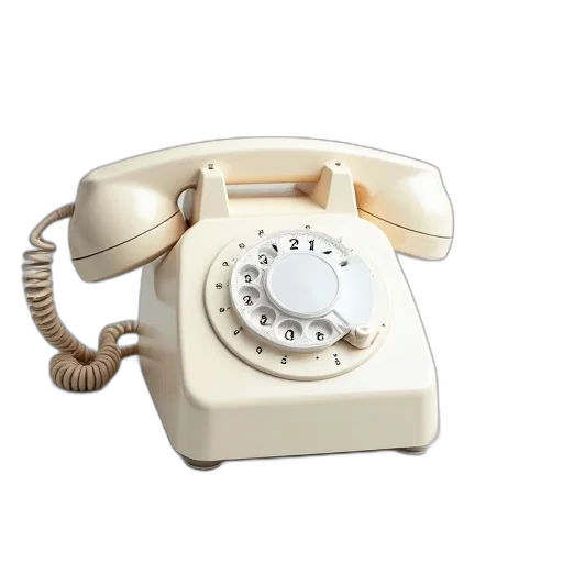 telephones, white, alcatem, corded transparent PNG cut-out