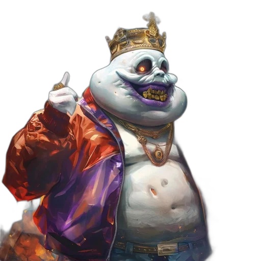 crown, staff, creature, concept art transparent PNG cut-out
