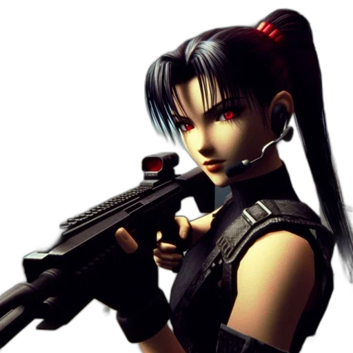 weapon, cyberpunk, 3d render, concept art transparent PNG cut-out