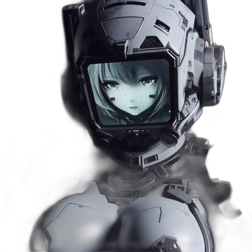 robot, mask, face, weapon transparent PNG cut-out