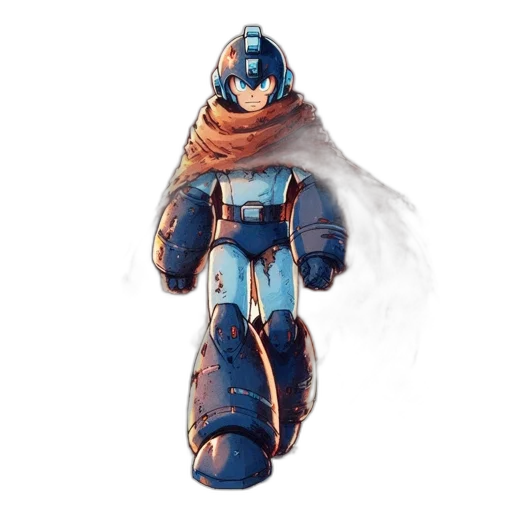 robot, jacket, weapon, concept art transparent PNG cut-out