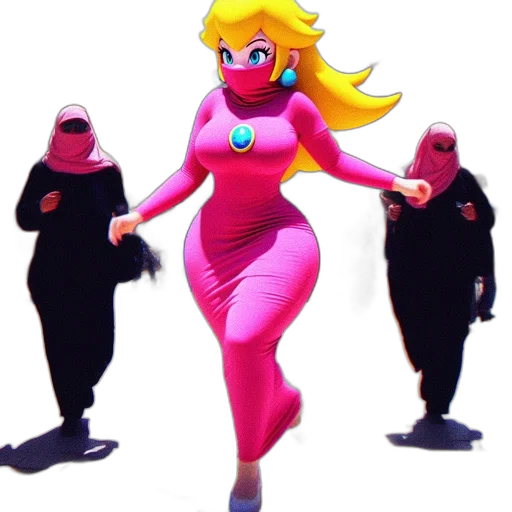 dress, weapon, vaporwave, concept art transparent PNG cut-out