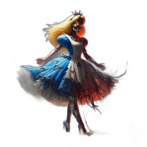 dress, hair, crown, mask transparent PNG cut-out