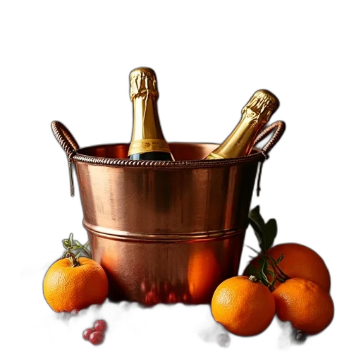 crown, food, bottle, photorealistic transparent PNG cut-out