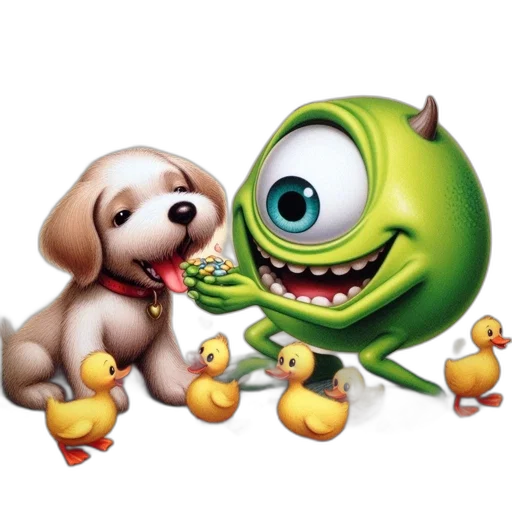 animal, photorealistic, pixel art, 3d render transparent PNG cut-out