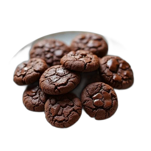 food, photorealistic, 3d render, chocolate transparent PNG cut-out