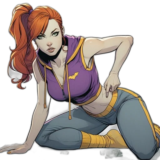 comic book art, concept art, cartoon, fantasy art transparent PNG cut-out