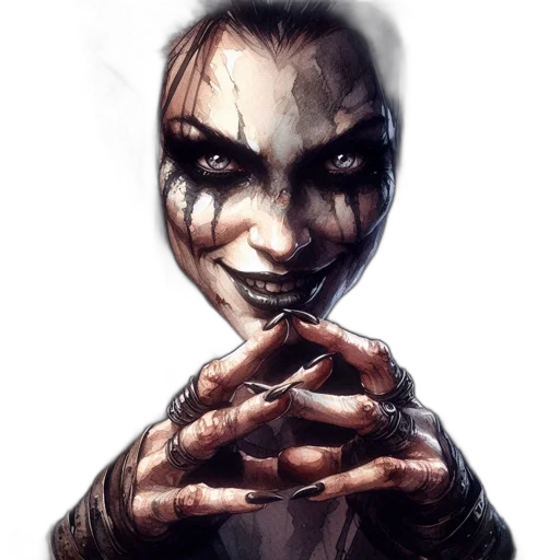 mask, face, creature, staff transparent PNG cut-out