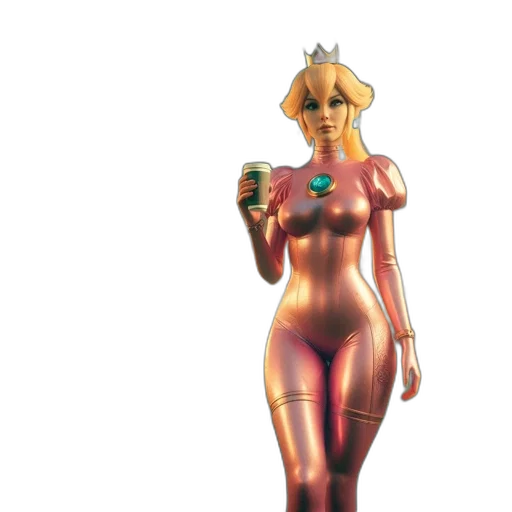 crown, dress, robot, weapon transparent PNG cut-out