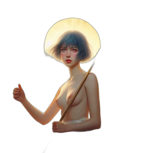 hat, umbrella, staff, crown transparent PNG cut-out