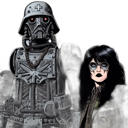 comic book art, concept art, fantasy art, cartoon transparent PNG cut-out