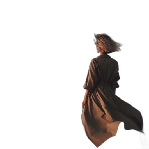 dress, umbrella, hat, jacket transparent PNG cut-out