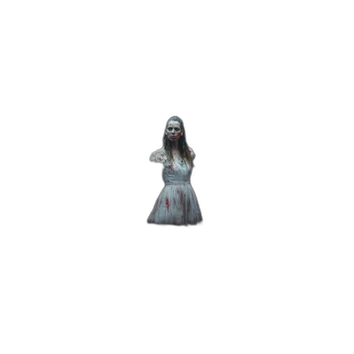 dress, creature, staff, robot transparent PNG cut-out